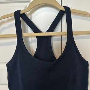 Lululemon Navy Ribbed Tank Top